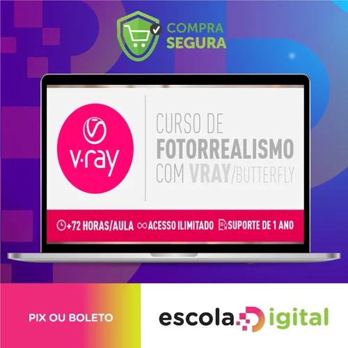 Curso Fotorrealismo com Vray Butterfly - Thi Lima