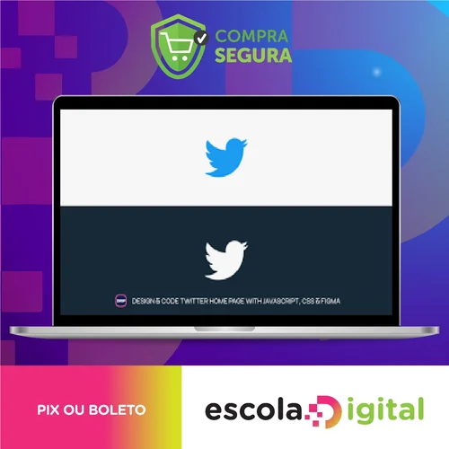 Design and Code Twitter Home Page with JavaScript, CSS & Figma - Hossein Boroji [INGLÊS]