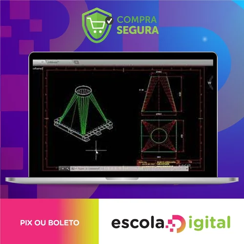 Traçado de Caldeiraria Essencial CAD 2D e 3D - Render