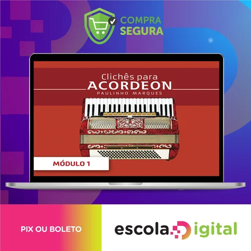 Curso de Acordeon Intermediário: Vol. 2 - Paulinho Marques