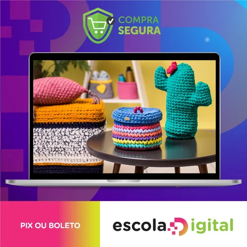 Eduk: Crochê Moderno Fio de Malha para Decoração - Nat Petry