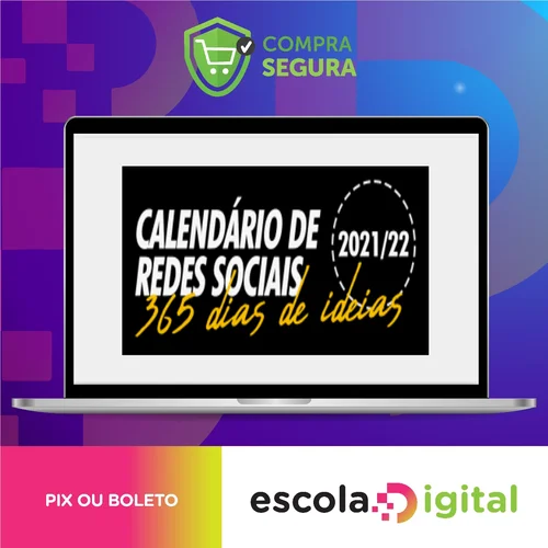 Calendário - 365 Dias De Conteúdo - Postar Pra Vender