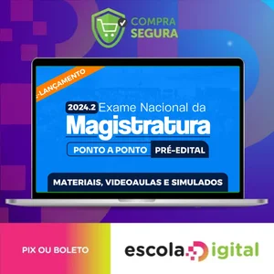 ENAN Exame Nacional da Magistratura - Ponto a Ponto - MEGE
